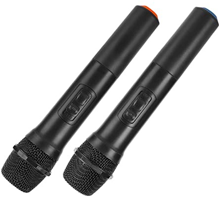 Professionella Karaoka -mikrofoner, Trådlös Handhållen Mikrofon med Tjockt Trådnätskåpa, VHF Universal -Mikrofon med Mottagarantenntillbehör, Affärsmöten, Tal