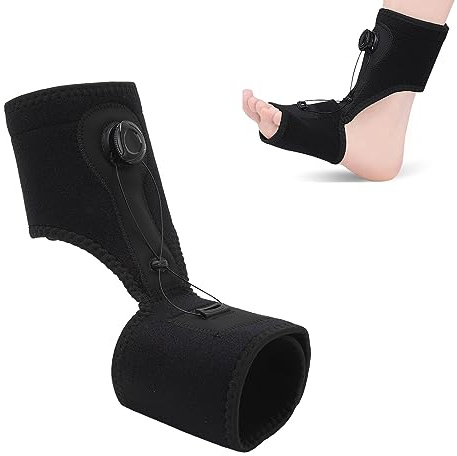 Férula Nocturna para Fascitis Plantar, Soporte Ajustable para Fascitis Plantar, Soporte para el Dolor del Arco del Talón Caído del Pie para Mujeres y Hombres, Perilla Giratoria