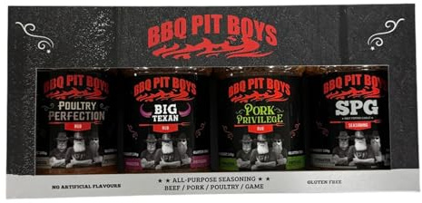 Angus & Oink | BBQ Pit Boys | BBQ Rub Gift Set | Pack of 4