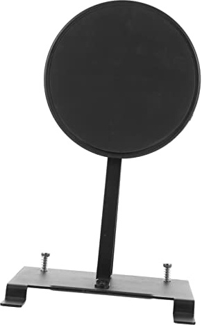 BESTonZON Bassdrum Übungsmatte Schlagzeugpedalmatte aus Stahl Geräuschloses Bassdrum Pedal Zubehör Stabiler Single Kick Drum Trainer für Schlagzeuger