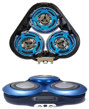 SH60 - Cuchillas de cabeza de repuesto serie 6000 compatibles con afeitadora eléctrica Philips 6000 Series para hombres, serie 6000, cabezal de afeitadora eléctrica en húmedo/seco, compatible con la