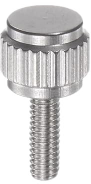 M2 x 4, 10 unidades Vernier Calipers Tornillo de bloqueo de cabeza plana redonda moleteada tornillo moleteado