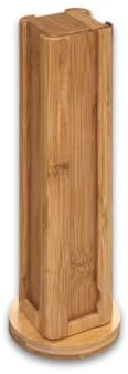 OWIJI Portacapsule Bambù Rotante Caffè Organizzatore 32 Capsule Cialde Supporto Verticale 29 x 10 cm Cucina Bar Ufficio