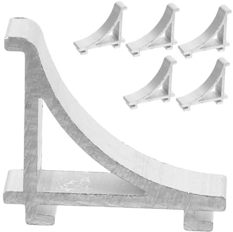 NUOBESTY 6pezzi Clip Per Ripiani Del Frigorifero in Acciaio Inossidabile Forniture Per Frigorifero Clip Per Ripiani Del Congelatore Accessori Per Supporti Per Del