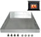 Fireplace Ash Tray Pan - Steel Grate, Ember Holder | Adjustable Rust-Resistant Metal Insert, Heavy Duty Ash Container with Screw Pack for Indoor Outdoor Hearth Fire Place Cleaning Use