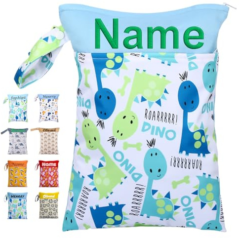NGTSFLY Wetbag Kindergarten,Personalisiert Baby Nassbeutel Kindergarten