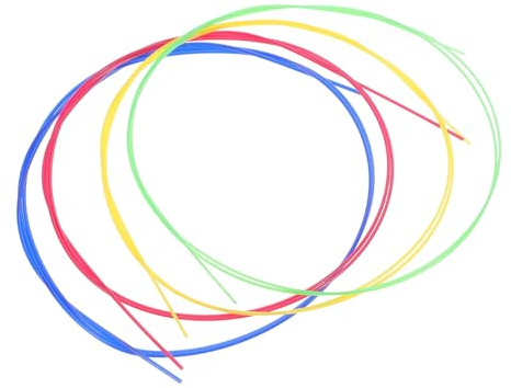 LRXIYODE 4 Stück Teiliges Ukulele Saiten aus Langlebigem Nylon Speziell für Modell Einfach zu Montieren Bunte Streichinstrument Ersatzteile für Anfänger und Erfahrene Spieler
