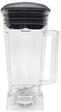 Repuestos For Licuadoras Comerciales Biolomix, Sin BPA, De 2 L, Recipiente Cuadrado, Jarra, Vaso, Base Con Tapa Dentada For Batidos.
