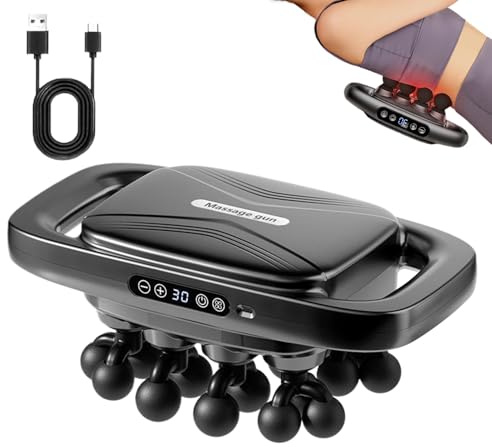 zjhukfmc - Aparato de masaje corporal - 20 cabezas silenciosas recargables | Masajeador Corporal para las Piernas,Para Hombres, Mujeres, Mayores, Trabajadores De Larga Duración, Después De Deportes