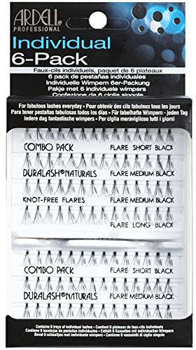 ARDELL 6 Pack Knot-Free Individuals Combo Black Faux-cils