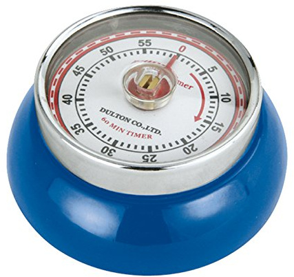 Zassenhaus M072273 Speed Küchentimer, Edelstahl, Blau, 7cm