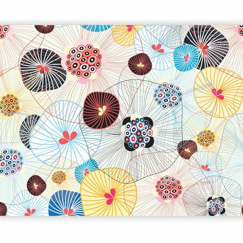 Fotomurale - Carta da Parati Moderna per Soggiorno, Colorato, 250x193 cm | Fotomurali in TNT, Decorazione da Muro XXL, Carte da Parati Moderne, Astratto, Produzione Europea