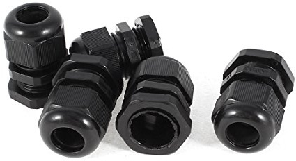 sourcing map 5 Pcs M20x1.5 Waterproof Connector 6-12mm Cable Locknut Stuffing Gland