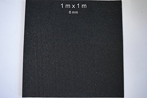 2 Stück Bautenschutzmatte 6mm 1m x 1m Antirutschmatte Gummimatte Gummigranulat Matte