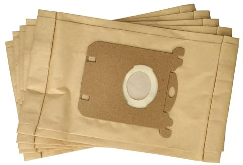 vhbw 5x sacchetto compatibile con Mio Star HN 3500 EG, HN 3500 EY, HN 4000 | per HN 6500 - HN 7500 aspirapolvere - 16,5cm x 26cm color sabbia