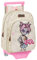 Safta Mochila Infantil de Catrinas Kelly, Elsa y Mariko con Carro 705, 260x110x340mm, Crema/Rosa Palo, M (M020D)