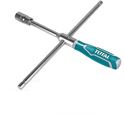 TOTAL - Levigatrice elettrica eccentrica a filo con 450 Watt di potenza | 150 mm di diametro | Ideale per lucidare legno e metallo | Velocità regolabile | Con 5 ricambi per la levigatura