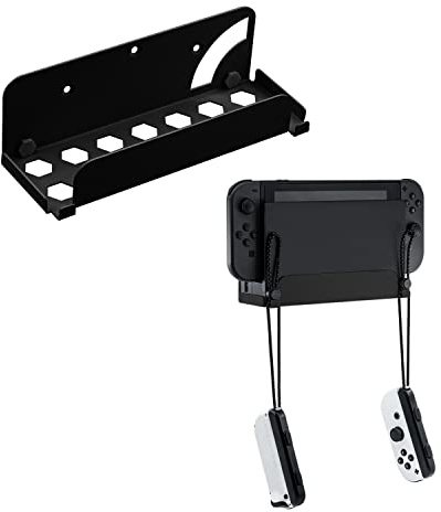 Mcbazel Support Mural Dock Manette Switch Joycon, Montage Noir pour NS Switch