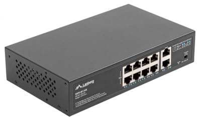 LANBERG POE+ SWITCH RACK 10/19 RSFE-8P-2GE-120