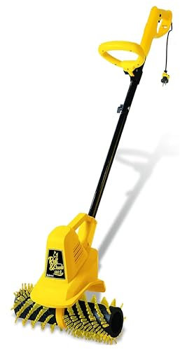 ROLL&COMB Garland 141E - Pettinatrice e spazzatrice elettrica per erba artificiale, 300 W, 40 cm di larghezza, manubrio pieghevole