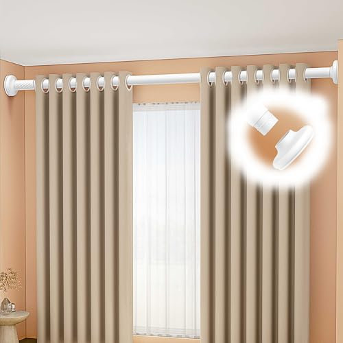 Schrankrohr Erweiterbarer Vorhang-Kleiderschrankstangenhalter, Weiße Wäschetrockenstangen Ohne Bohren zum Aufhängen von Kleidung, Verstellbares Kleiderstangenregal ( Size : 0.7~1.2m (27.5~47.2in) )