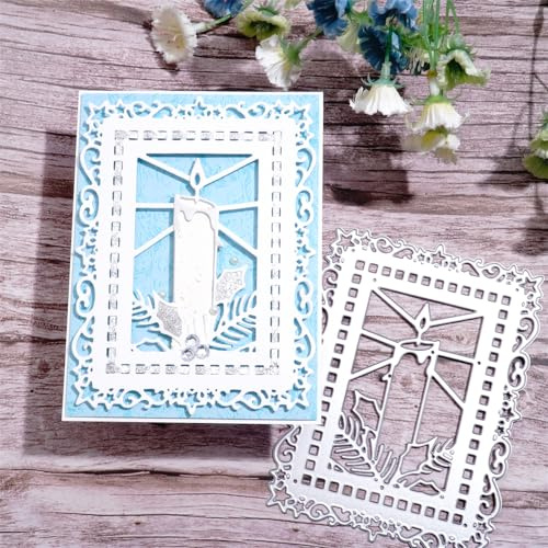 Kokorosa Scrapbooking-Stanzformen, Oster-Stanzformen, Metall-Stanzformen zum Basteln, Stanzformen für Kartenherstellung, geeignet für Party, Hochzeit, Urlaub (Osterkerze, 14 x 10,5 cm)