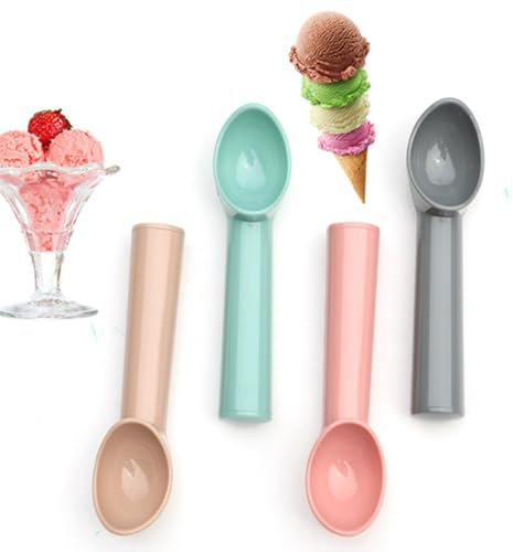 Ice Cream Scoop 7 inches Plastic ice Cream Scoop Durable Design Easy Clean for Gelato Cookie Dough Sorbet Almond