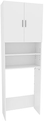 Vicco mobile lavatrice Martha, Bianco, 64 x 190 cm con 2 ante corte