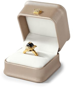 Oirlv Ringbox aus PU Leder,Ring Aufbewahrungsbox für Verlobung, Hochzeitstag