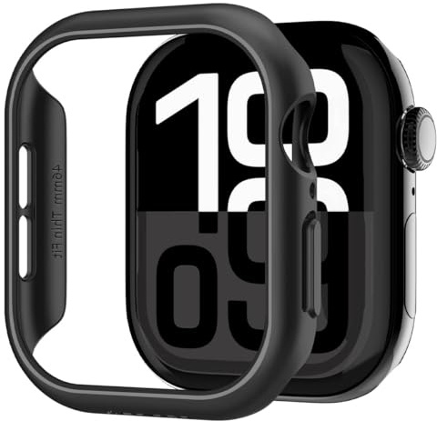 Spigen Thin Fit Case Compatible with Apple Watch Series 11/10 46mm (2025/2024) - Black