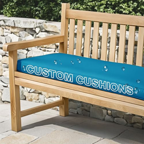 Bankauflage Nach Maß Outdoor, Wetterfest Outdoor Sitzkissen Bank, Rutschfeste Sitzauflage Bank Sitzpolster, Abnehmbarem Sitzauflagen Gartenmöbel, Sitzbank Esszimmer Auflage Für Indoor (5cm Dicke)