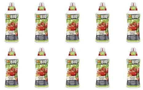 Compo Bio Tomatendünger 10 l Für alle Tomatenarten im Kübel und Freibeet Nährstoff-Formel für den ökologischen Landbau geeignet
