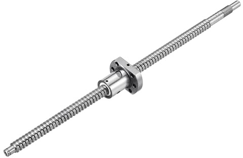 QUARKZMAN Vite a Ricircolo di Sfere SFU1204 Diametro 12mm Passo 4mm | Lunghezza 350mm, con Dado a Ricircolo di Sfere Kit Standard di Fine Lavorazione, per Macchine CNC BK/BF12