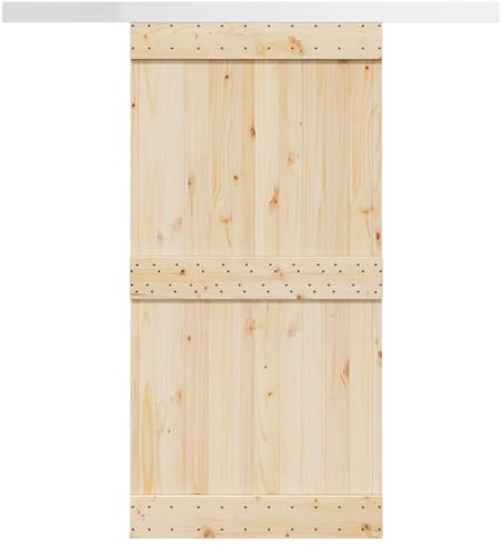 Juroupi Kit Ferramenta per Porte Scorrevoli 200 cm in Lega di Alluminio -4009753