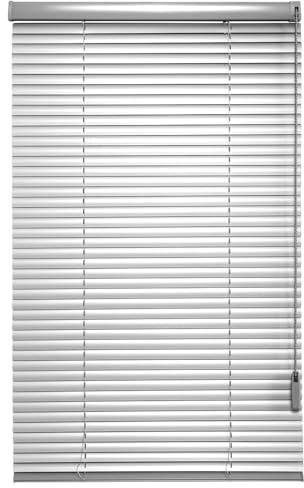 Stores vénitiens en aluminium avec volets roulants réglables avec protection contre le soleil et l'intimité pour fenêtres et portes – Kit de montage inclus