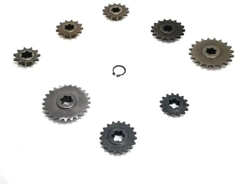 T8F 25H 11T 13T 14T 15T 17T 19T 20T 25T For 47cc 49cc Front Pinion Sprocket Chain Cog Mini Moto pocket Bike Scooter(T8F-20T)