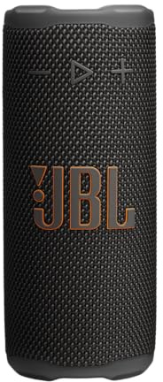 JBL Grip, Enceinte Bluetooth compacte, AI Sound Boost, étanche et resistante à la poussière IP68, éclairage d’Ambiance, 14 h d’autonomie, Connexion Multi-Enceintes Auracast, app JBL Portable, Noir