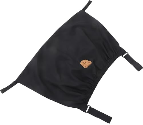 BAZEITFLOW Borsa per Passeggino Nera in Resistente Organizer Appendibile per Fasciatoio Biberon e Giocattoli Grande Capacità per Viaggi e Passeggiate