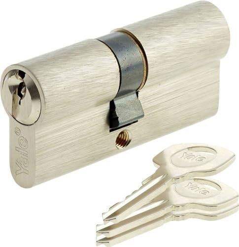 Yale 250-Serie Euro-Profilzylinder – Doppelt – 27/27 – vernickelt – Blistermenge 1