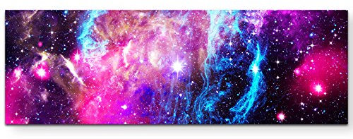 Paul Sinus Art Leinwandbilder | Bilder Leinwand 120x40cm Weltraum Sterne