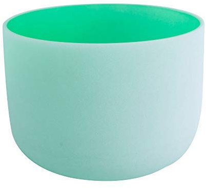 ENERGYSOUND Klangschale aus Quarzkristall, Herzchakra, 432 Hz, 20 cm, für Frieden, Chakra, Heilung und Achtsamkeit, Yoga, Meditation | ENERGYSOUND, 20 cm F-Note Herzchakra Klangschale, 4. Oktave, Klangheilung, Chakra-Meditation