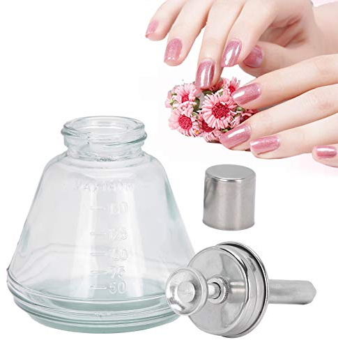 180ml Pumpspender für Nagellack und Make-up, nachfüllbare Druckknopfflasche mit Sicherheitsverschluss