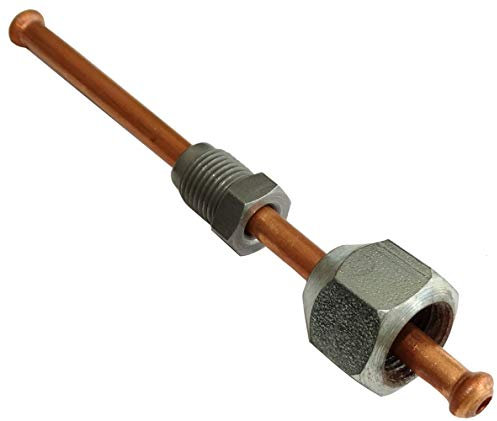 AERZETIX: Línea de freno manguera tubo de cobre 10cm Ø4.76mm con racores F12x1/M10x1 C42622