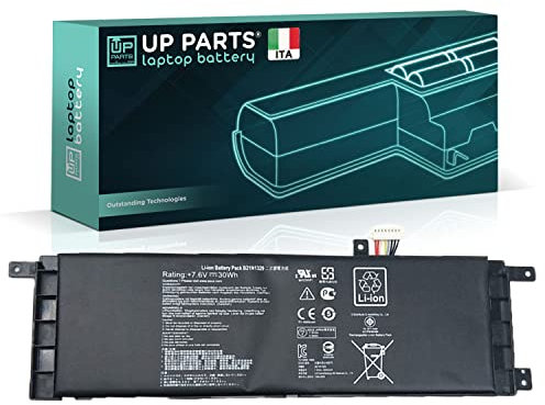 UP PARTS Batteria Compatibile con Asus B21N1329 (7.2 V, 4000 mAh, 28,8Wh) per Notebook D553 D553MA F553 F553M F553MA R515 X553MAper C21N1329, 0B200-00840000, 0B200-00840100 (Funzione Sleep Mode)