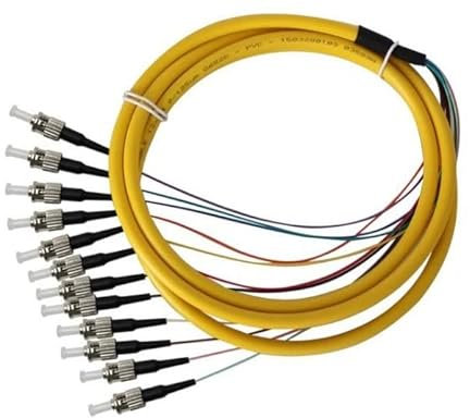 HAIZHI 12 fasci di pigtail 1,5 m SM fibra ottica 62,5/125um 50/125um Ftth fascio denti (colore: modalità singola 9/125)