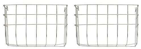 Kerbl Heuraufe aus Metall 17x13cm verzinkt, zum Einhängen, Silber (Packung mit 2)