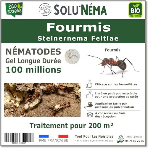 SOLUNEMA - Nématodes Contre Les Fourmis 100M Longue Durée