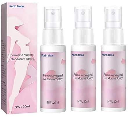 3pack Deodorante femminile Spray Intimate Deodorante femminile Spray rinfrescante Donne Parti Private Spray Igiene femminile Spray per donne