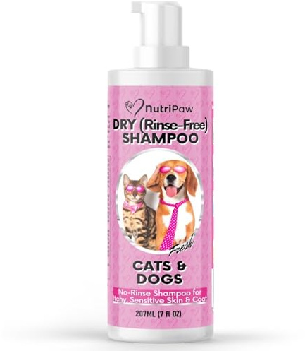 NutriPaw No-Rinse Shampoo for Dogs - Clean, Moisturise, Refresh, & Support Dry Skin - Unique Formula for Nourished Skin & Coat - Ideal for All Breeds