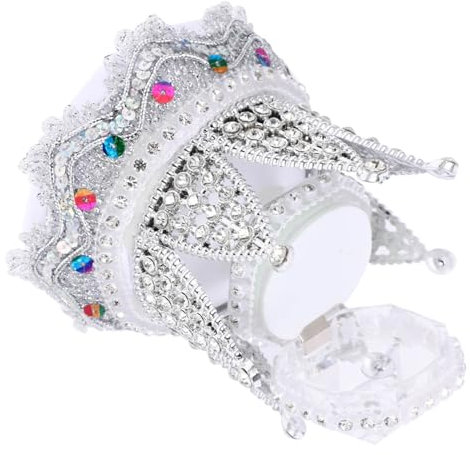 Cabilock Box Krone Ringbox Ringhalter Verlobungsringetui Ringaufbewahrungshalter Eheringhalter Ringhalter Brautringetui Brautparty Geschenk Schmucketui Schmuckdisplayhalter